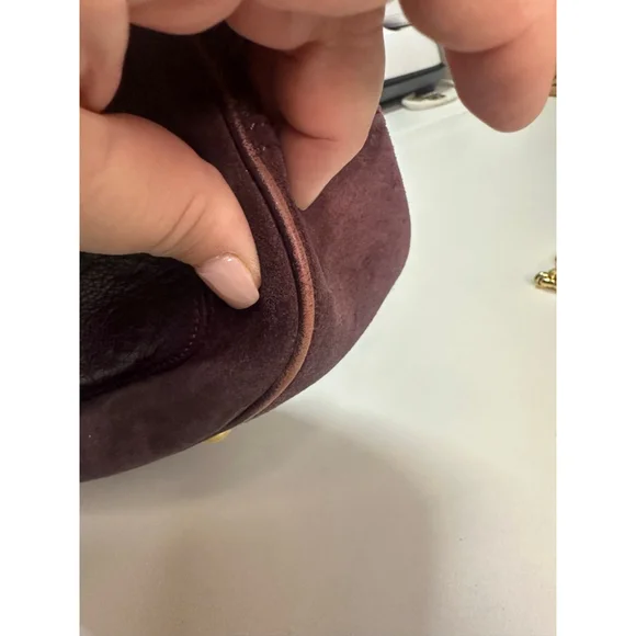 Women's Louis Vuitton Purple Leather Audacieuse EnprienteSuede Hobo Bag One Size - Picture 13 of 16